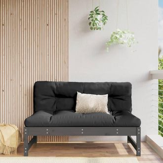 vidaXL Vidaxl - Sof&aacute; Central Madera Maciza De Pino Gris 120x80 Cm