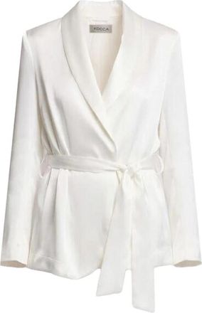 Kocca Kristal Jas - Dames - Blouses - Wit - L - Overhemden