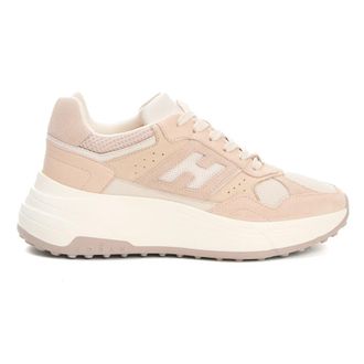 Hogan Hi-Fi Bimaterial Schoenen - Dames - Sneakers - Beige - 38 EU - Su&egrave;de - Schoenen