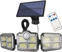 OEM Luces Solares Para Exteriores Con Sensor De Movimiento, Rotaci&oacute;n De 360&deg;, Resistentes Al Agua Ip65, 122 Led