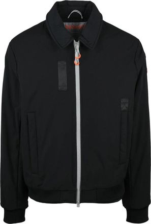 Dekker Quilted Black Jacket With Zip Closure And Padded Interior