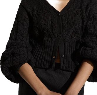 Faithfull The Brand Dayana Cardigan In Black