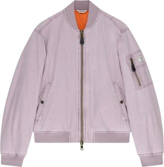 Guess Jassen, Dames, Paars, S, Katoen, Washed Bomberjack