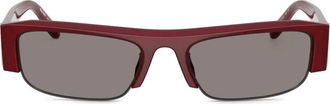 Miu Miu Eyewear Occhiali da sole Vedete rettangolari - Rosso