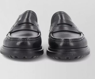 Ferragamo leather monk shoes