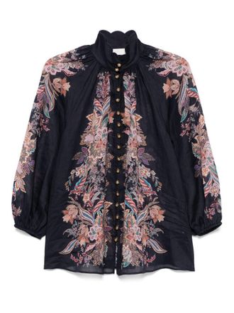 Zimmermann Rhiannon Printed Blouse