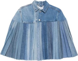 E.L.V. Denim E. l.v. Denim Pleated Denim Cape