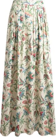 Etro Maxi cirkelrok met zakken - Dames - Maxi Rokken - Veelkleurig - S - Katoen - Rokken