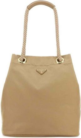 Prada Beige Re-Nylon Large Prada Mariner Bucket Bag Cammello Borse A Secchiello