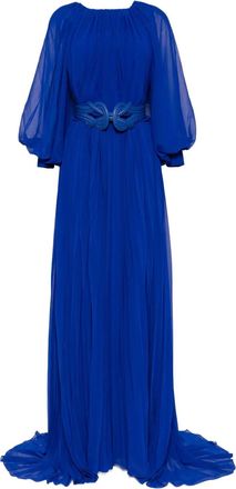 Saiid Kobeisy Abito con maniche a palloncino - Blu