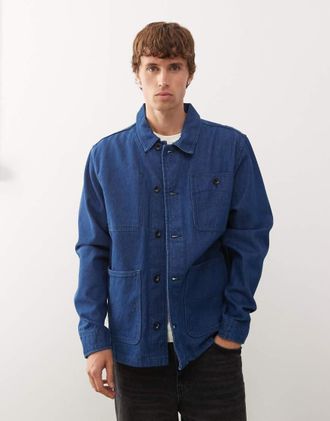 Vans Drill Chore - Giacca di jeans lavaggio indaco-Nero