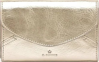 IL BISONTE Esperia Medium Metallic Leather Wallet