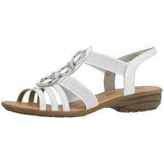 Remonte Sandalen - Dames - Schoenen - Wit - Maat: 40 EU Leer