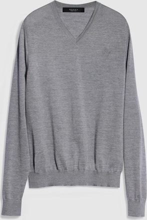 Gucci Fine Wool Sweater With Embroidery, Black