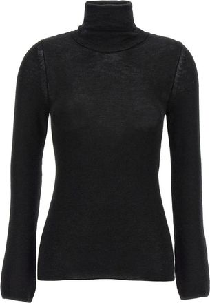 Tom Ford Silk Cashmere Turtleneck Sweater - Dames - Cashmere truien - Zwart - L - Kasjmier - Truien & Vesten