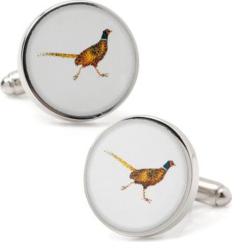 Cufflinks Inc. Pheasant Bird Cuff Links in White at Nordstrom