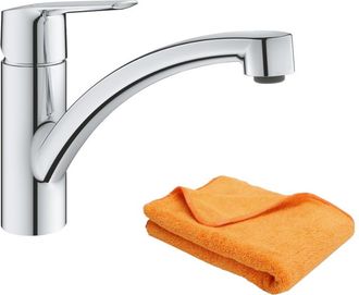 GROHE Grifo De Cocina Ca&ntilde;o Bajo Grohe Start 2021 Cromo + Microfibra