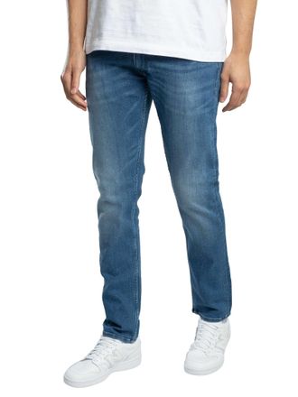 Replay Grover Rechte Jeans, Blauw