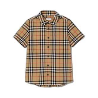 Burberry Vintage Check katoenen overhemd - Heren - Overhemden - Beige - Maat: 7XL Katoen