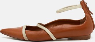 Malone Souliers Brown Leather Robyn Ballet Flats
