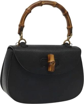 Gucci Pre-owned Handbags, female, Black, Size: ONE SIZE Pre-owned Vintage Hand Bag