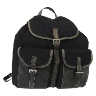 Prada Pre-owned Backpacks, female, Black, Size: ONE SIZE Pre-owned Vintage Backpack
