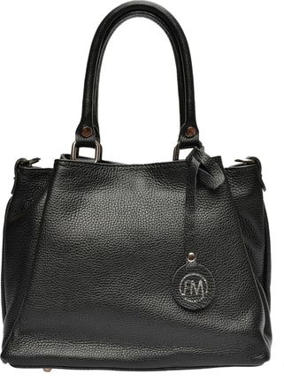 Roberta M Zwart Rundleer Tas