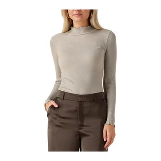 Rosemunde Dames, Truien, Beige, Maat: XS Katoen