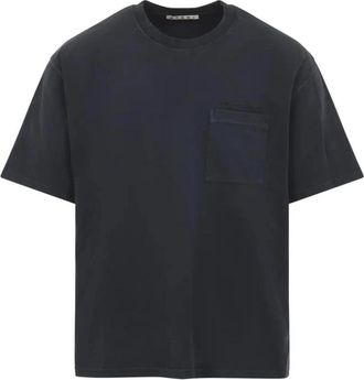 Marni Patches Katoenen T-Shirt - Heren - T-shirts - Zwart - S - Katoen - Tops