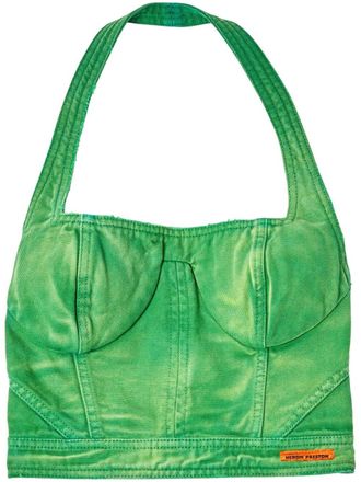 Heron Preston Corsetto con effetto vissuto - Verde