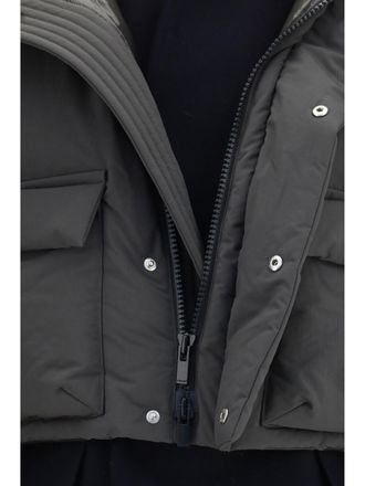 sacai Double Padded Hybrid Puffer Jacket - Gray