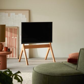 Tikamoon Muebles de tv de roble macizo