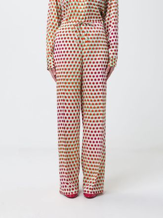 Dries Van Noten Pantaloni palazzo Dries Van Noten in seta con stampa a pois