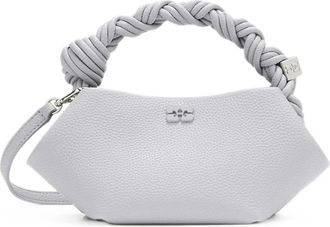 Ganni Mini Bou Bag - Dames - Tassen - Blauw - Maat: ONE Size Zijde