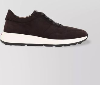Tod's leather sneakers with red dot detail
