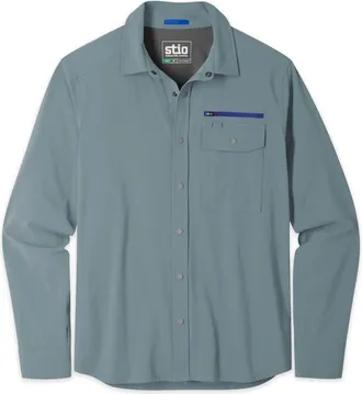 Stio | Mens OPR Shirt Long Sleeve, Size Extra Large in Stormy Weather