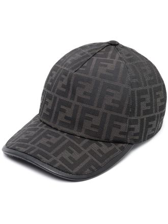 Fendi Cappello con motivo FF - Nero