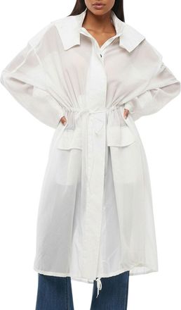 Ferragamo White Hood Trench Coat