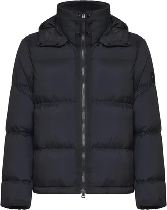 Stone Island Jassen, Heren, Zwart, S, Leer, Stone Island Jassen