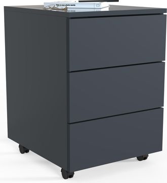 ebuy24 Ebuy24 - Vcm Roll Container Contenedor Lateral Con Cajones Dimensiones Aprox. Al. 55 X An. 39 X P. 45 Cm Contenedor De Oficina - Dalosa 3 Cajones (ant