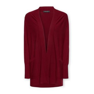 Elena Miro Truien & Vesten, Dames, Rood, 3Xl, Polyester, Viscose Comfort Cardigan