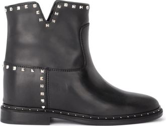 Via Roma 15 Stijlvolle Booties voor Trendy Looks - Dames - Enkellaarsjes - Zwart - 38 1/2 EU - Schoenen