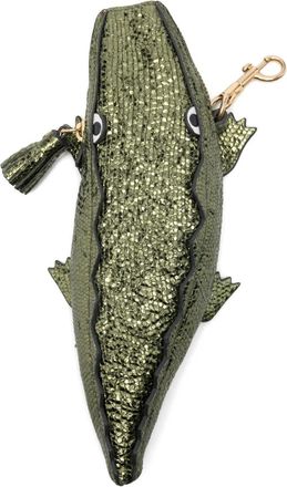 Anya Hindmarch Portemonnee met krokodillenprint - Groen