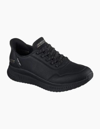Skechers Womens Skechers Slip-ins: BOBS Squad 4 - Key Look 117740 in Black - Size: 7
