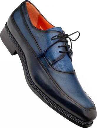 Mezlan Mens Bowery Shoes In Navy