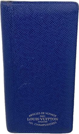 Louis Vuitton Blue Long Wallet (Bi-Fold) (Pre-Owned)