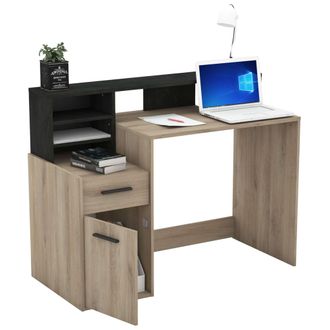 Demeyere Mesa Escritorio Ordenador Color Roble 126 Cm