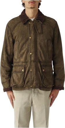 The Jack Leathers Heren, Jassen, Groen, Maat: XL Leer