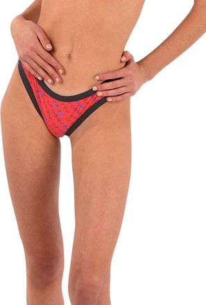 Karl Lagerfeld Red Logo Bikini Bottom Swimwear