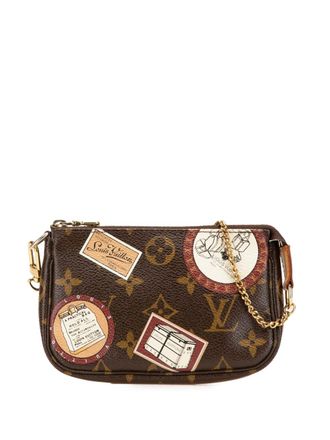 Louis Vuitton 2008 Monogram Patch Mini Pochette Accessoires handbag - women - Canvas - One Size - Brown